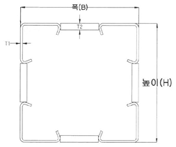 Act coulmn 2 단면